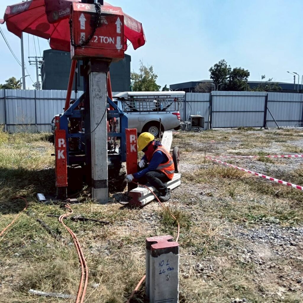 รีวิว งานตอกเสาเข็มไมโครไพล์ไอ 22 เสริมฐานราก ทำศาลพระภูมิ
