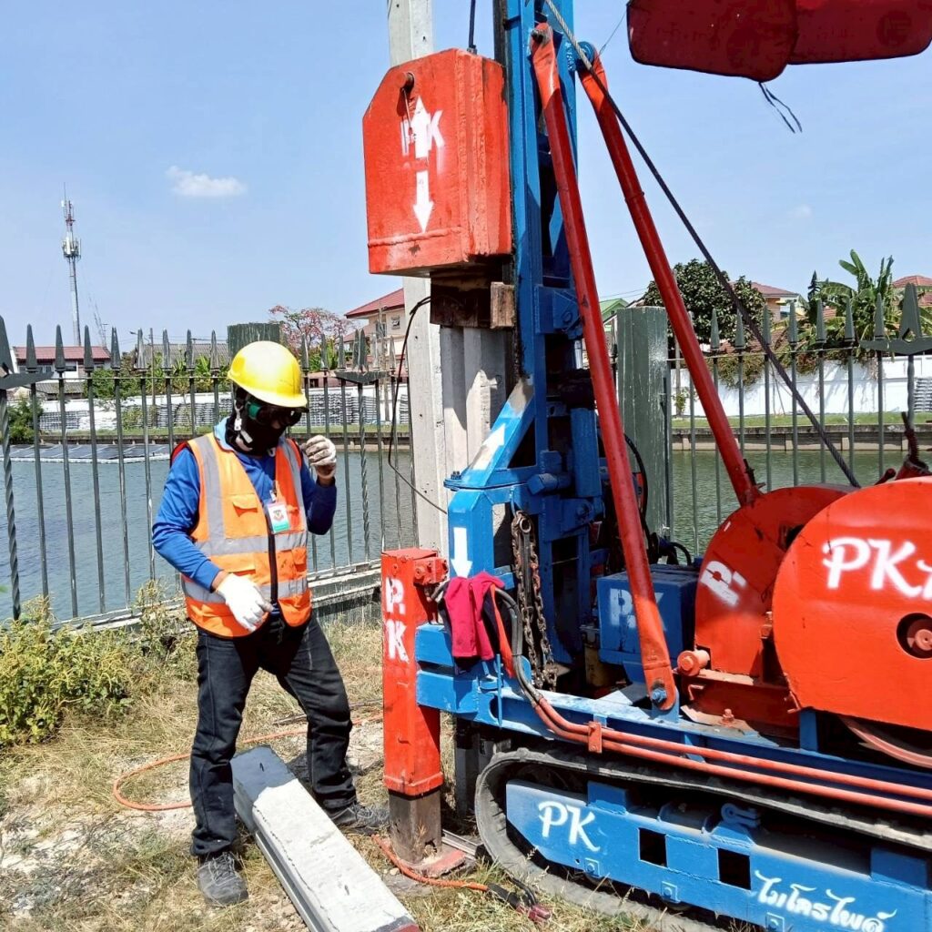 รีวิว งานตอกเสาเข็มไมโครไพล์ไอ 22 เสริมฐานราก ทำศาลพระภูมิ